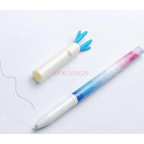 Cute Antler Gel Pen Color Elk Antlers Star Pen Student Office Writing Signing Black Pen 0.38mm