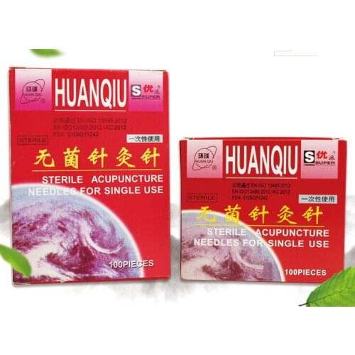 2 boxes accupuncture therapy flat handle acupuncture needle disposable sterile acupuncture needles 100 independent pack