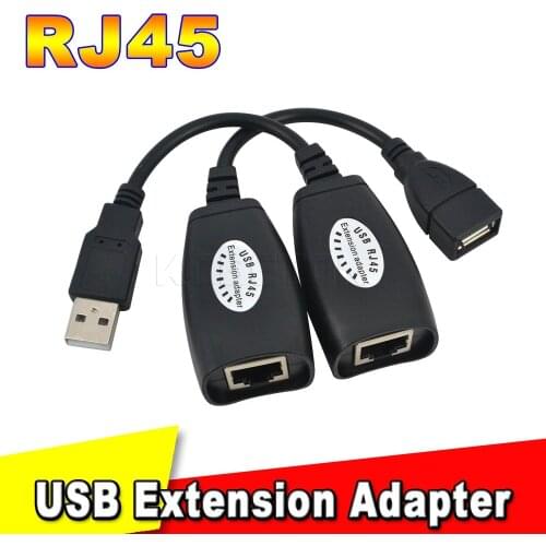 Hot Extender Extension Repeater Adapter Cable Up To 150 Feet USB 2.0 MALE To FEMALE Cat6 Cat5 Cat5e 6 Rj45 LAN Ethernet Network