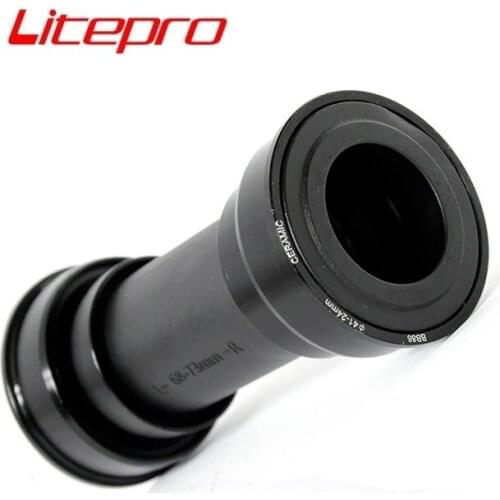 Litepro BB86 Bike Bottom Brackets Ceramic Bearing 24mm 68mm 73mm Press-Fit / Threaded Road Bicycle Folding Bike Bottom Bracket