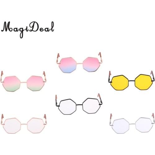 MagiDeal Fashionable Hexagon Glasses Sunglasses For 20-25cm BJD Dolls Accessory
