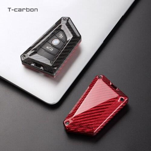 Car modification Real Carbon Fiber Remote Key Fob Car key Case For BMW F45 G01 G30 G38 G11 G12 X1 F48 X2 F39 X5 M F15 F85 X6 F16