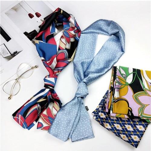 New Long Chiffon Scarf Women Shawl Foulard Femme Kerchief Hair Head Spring Summer Satin Women Silk Hijabs Scarves