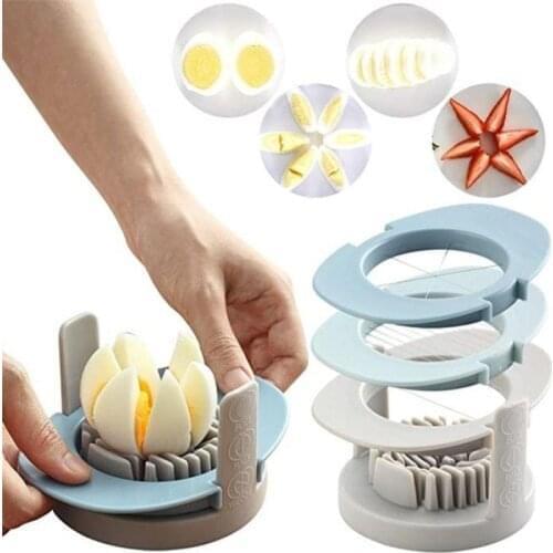 Baking Egg Cutter Multi-Functional Egg Slicer Kitchen Tool Eggs Cutting 3 in 1 Gadgets Egg Splitter Artifact Cooking Tools