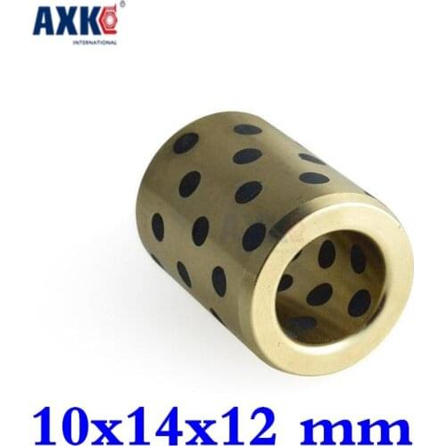 2019 Sale Real Thrust Bearing Rolamentos 10x14x12 Mm Linear Graphite Copper Set Bearing Bushing Oil Self-lubricating Jdb 10mm