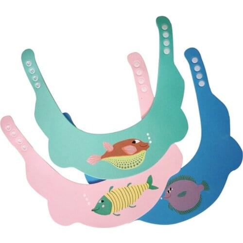 20pc/lot Adjustable Baby Hat Toddler Kids Shampoo Bathing Shower Cap Wash Hair Visor Caps for Baby 40-55cm