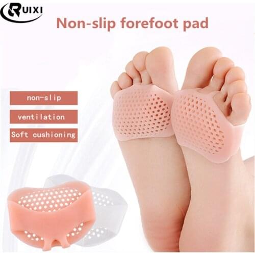Silicone Padded High Heel Shoe Insert Forefoot Insoles Shoes Pad Gel Insoles Breathable Health Care Shoe Insole Women