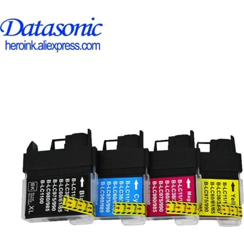 Datasonic Compatible ink cartridge for brother DCP- J140W/145C/165C/185C/195C/197C for LC38/LC11/LC61/LC63/LC65/LC67/LC980/LC110