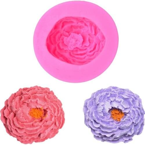 Rose Flower Shape Silicone Mold 3D Soap Candle Cake Decorating Polymer Clay Mould Tools for Baking Kitchen Accessories Bakeware