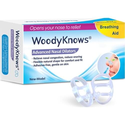 WoodyKnows Anti Snoring Nasal Dilators Reduce Snore Nasal Congestion Relief for Better Breathing & Sleeping Snoring