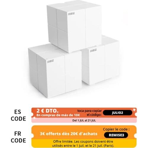For Tenda MW6 Nova Whole Home Mesh Wireless WiFi System With 11AC 2.4G/5.0GHz WiFi Wireless Router Repeater APP Remote Manage