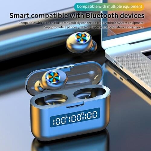 X3 TWS Magnetic Adsorption Wireless Bluetooth 5.1 In-Ear Earphone Sports Headphone