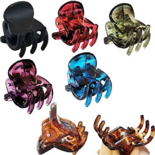 12pcs Mini Hairpins Set Baby Claw Clips Plastic Hairband Braidss Maker Beads Ties Princess Hair Accessories for Girls Women