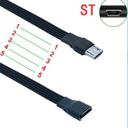 5-core Silicone Paralell Cables Support MHL OTG Extension Cables for Mobile Phones / Tablets With Micro USB Interface