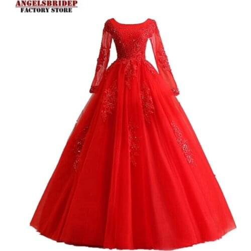 High Neck Appliques African Ball Gown Wedding Dresses 2021 Lace-up Back Long Sleeve Heave Beaded Bride Dress Vestido De Noiva