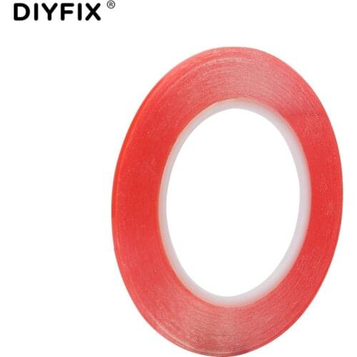 DIYFIX 25M Adhesive Tape Heat Resistant Double-sided Acrylic Gel Transparent Clear Sticker for Phone LCD Repair Tool 5mm 6mm 8mm