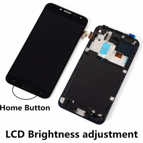 For Samsung Galaxy J4 2018 SM-J400 J400F J400FN J400DS J400H LCD Display Touch Screen Glass Digitizer+Middle Frame+Home Button