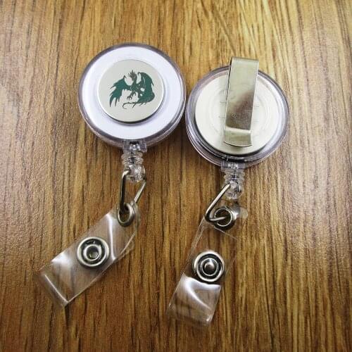 Dragon ID Badge Reel for Docter Nurse Teacher Student retractable recoil id badge holder work fun