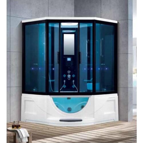 1500X1500X2200mm Double Person Bathroom Steam Shower Enclosure Mult-Functional Computer Control Wet Sauna Room 7025