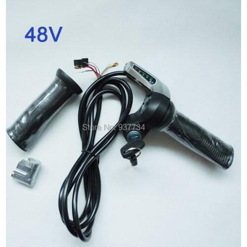 Wuxing electric bike 24V36V twist throttle with battery indicator/ electiric door lock key for E-scooter 48V G-L080