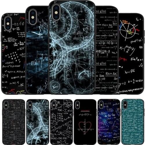 Formulas Math formul Mathematics black Phone Case For iPhone 11 XR XS Max 7 8 6 6S Plus 5 5S SE 2020 Back Cover 11 Pro Shell