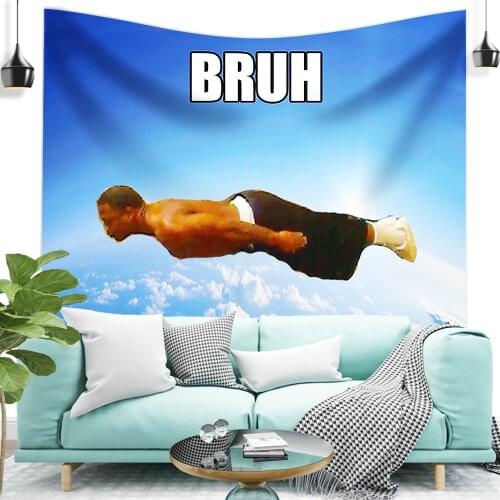 Bruh flying midget tapestry Wall Tapestry Wall Hanging Wall Decor Blanket Bedding Curtain Throw
