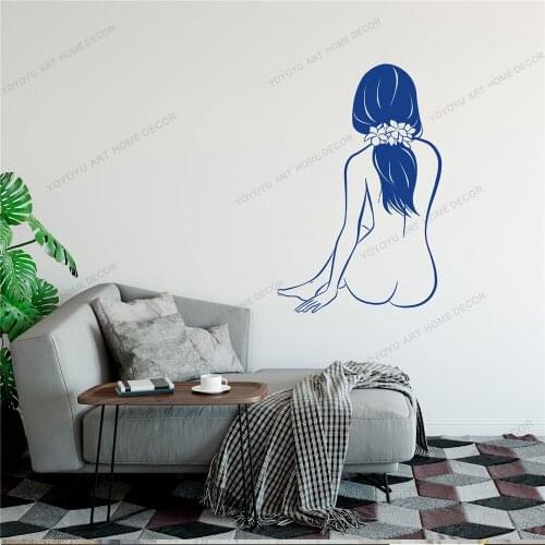 Art Sexy Get naked Wall Stickers Home Decor Girls Bedroom Sticker Bedroom Nursery Decoration Wall Decoration Murals CX1281