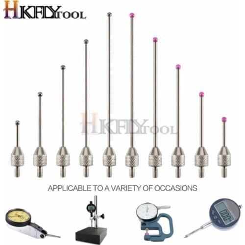 Dial indicator Gauge extension measuring head height gauge stylus height gauge Ruby Multimeter Test Leads Contact Point for DiaL