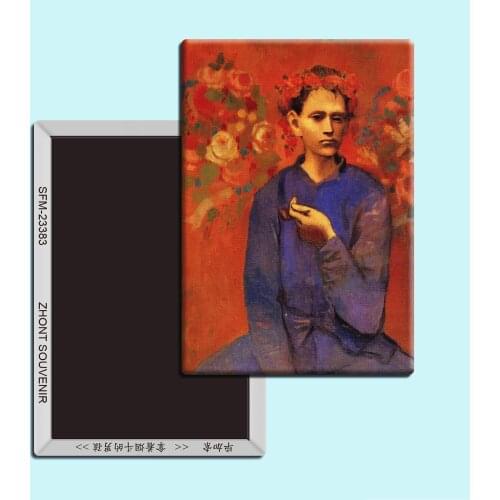 Picasso paintings “The boy with the pipe”,Souvenirs of gifts for friends Magnetic refrigerator 23383