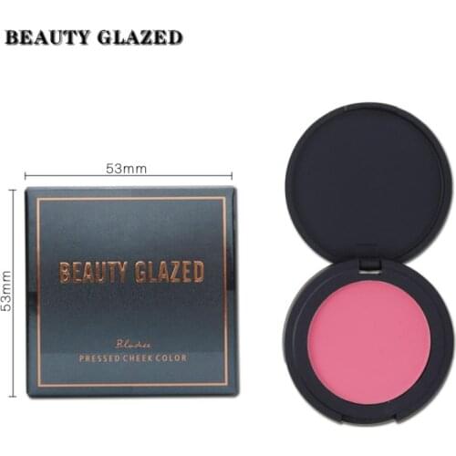 Beauty Glazed Blusher Natural Long Lasting Whitening Concealer Foundation Pearlescent Matte Oil Control Blush Rouge Powder TSLM1