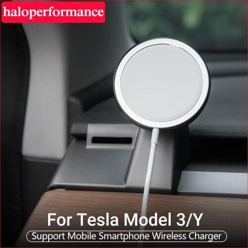 Model 3 Car Wireless Charging for Tesla Model 3 2021 Accessories Car Charge Fast Tesla Model y Tesla Model Three new