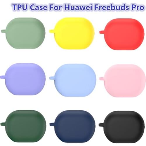 Soft Silicone Case For Huawei Freebuds Pro Free Buds Pro Cover Wireless Bluetooth Earphone Protective Sleeve Shell With Hook