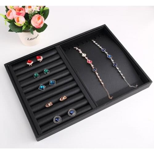 High Level Jewelry Organizer Jewellery Display Ring Tray Necklace Earring Holder Various Models for Option Wholesale Ring Dish