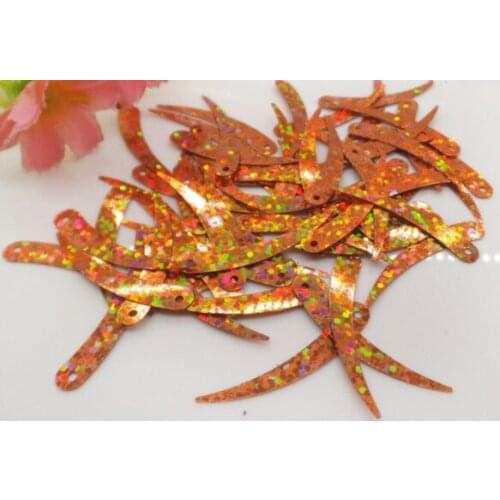 A8 Sewing supplies 5mm * 33mm elephant tooth laser beads sequins clothing manual DIY wedding dress wedding hairdress