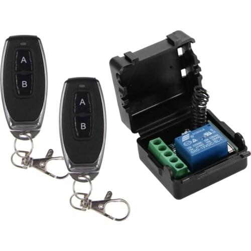 Smart Home 433Mhz DC12V 1CH Wireless Remote Switch Relay Receiver Transmitter Remote Control Switch Module and 2PCS RF