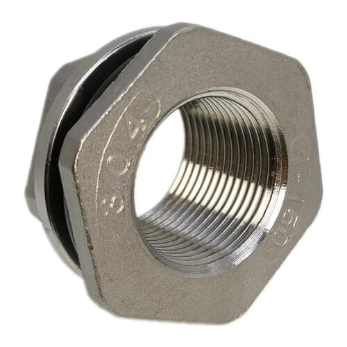 1pc 304 Stainless Steel Water Tank Joint 1/2" 3/4" 1" 1.2" 1.5" 2" Female Thread Tank Interface Bucket Aquarium Drainage Joint