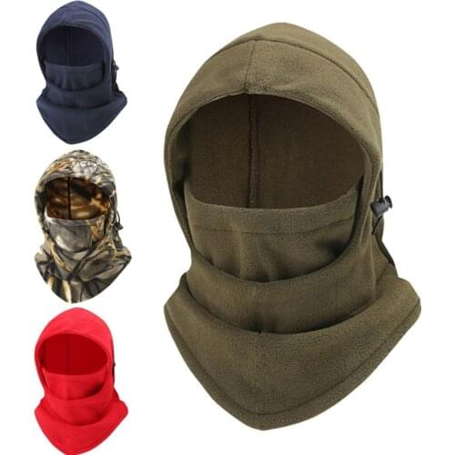 Windproof Snowboard Ski Hiking Hat Outdoor Cycling Cap Face Mask Hood Scarf Fleece Warm Skullies Beanies Neck Warmer Balaclava