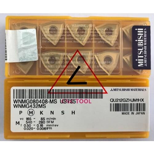 WNMG 080408 MS US735 10pcs original Mitsubishi turning insert DIAEDGE
