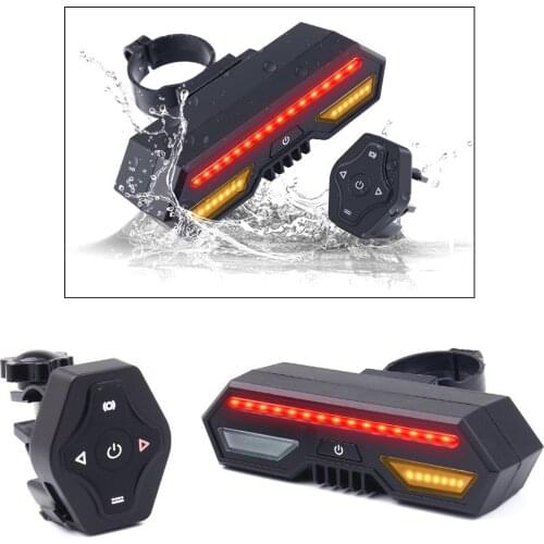 Rear Lamp Taillight Turn Signals Warning- Cycling IPX4 Waterproof Cycling Safety Back Taillight Accessories