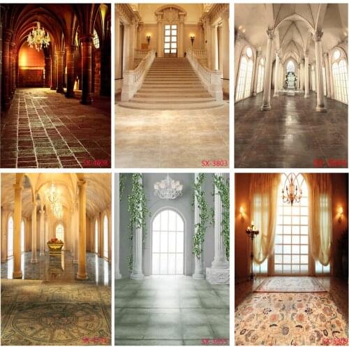 Castle Palace Indoor Photography Backdrop Newborn Kids Portrait Birthday Photo Background for Photo Studio Props 2157 YXFL-45