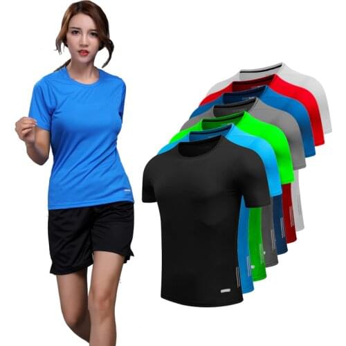 Yoga Running Shirt Women Quick Dry Compression Tights T Shirt Women Fitness Training Sports Woman Compression Short Sleeves