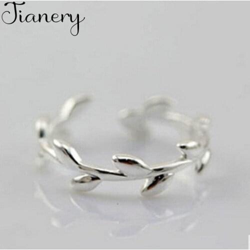 JIANERY Personality Exaggerated Leaf Rings For Women Engagement Jewelry Girls Open Finger Rings