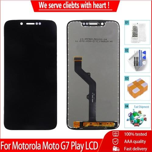 AAA+++ For Motorola Moto G7 Play Screen XT1952 LCD Display Touch Screen 5.7 inch Digitizer Replacement Parts