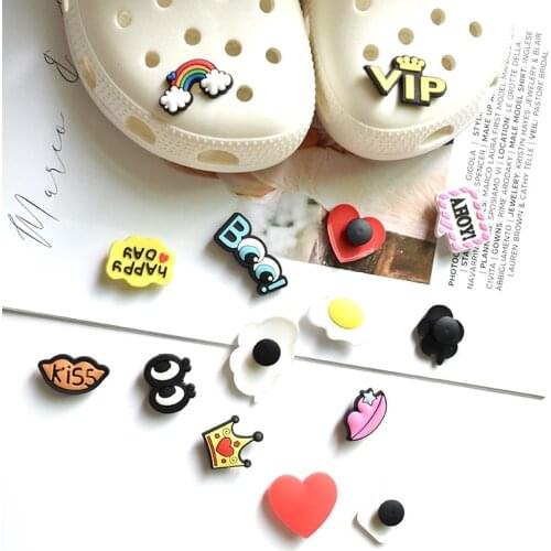 1pc Pvc Shoe Charms Animals Ball Cherry Lollipop Starfish Shoe Buckle Decoration For Croc Jibz Kids Party X-mas Gift
