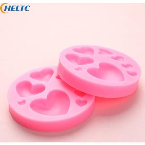 Pink Various Love Heart Shape Silicone Cake Mold Baking Silicone Mould For Soap Cookies Fondant Cake Tools Cake Decorating