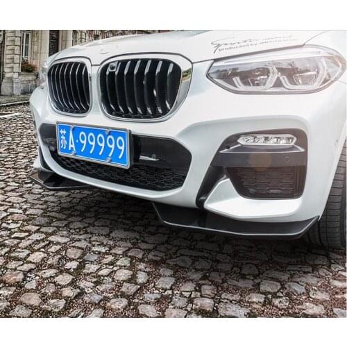 2PCS/SET CAR ABS FRONT BUMPER SPLITTERS LIP SPOILER SIDE APRONSr Fits For BMW X3 X3M G01 2018 2019