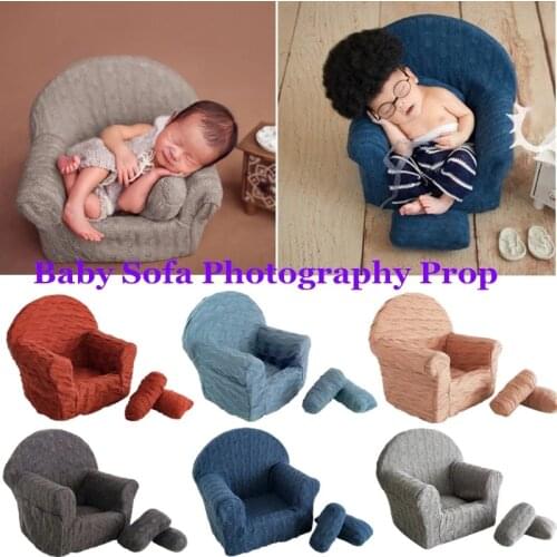 3 Pcs Newborn Baby Posing Sofa Pillow Set Mini Chairs Infant Photo Shooting Chair Decoration Fotografia Accessory
