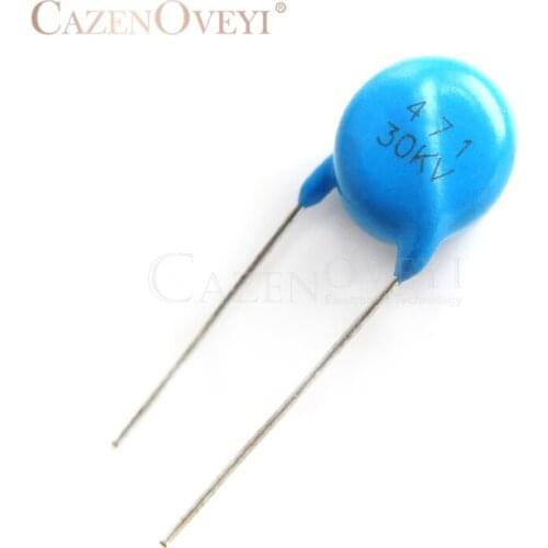 5pcs/lot High voltage ceramic capacitors 30KV 471 30KV 471K In Stock