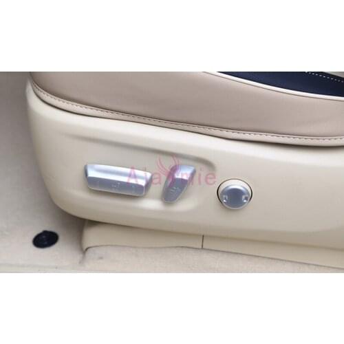 Accessories For Toyota Land Cruiser 150 Prado LC150 FJ150 2010-2017 Interior Seat Adjust Button Cover Trim Chrome Car Styling