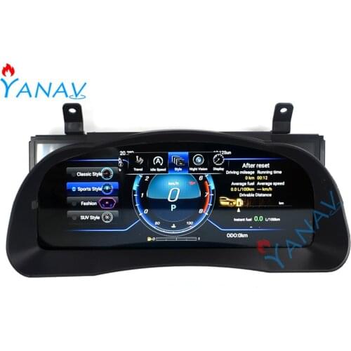 Android car LCD GPS Navigation instrument screen player For-Toyota Highlander 2015-2019 car dashboard Multimedia system player